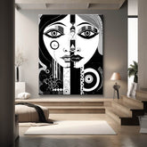 Abstrakte Frauenporträts - Malen nach Zahlen